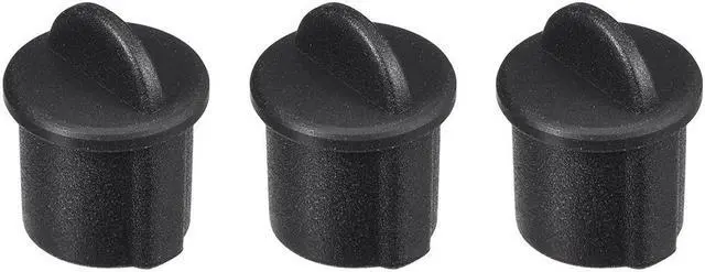 Alt view image 3 of 4 - Silicone BNC Anti-Dust Stopper Cap Cover for Female Jack Black 20pcs