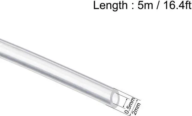Alt view image 2 of 3 - Silicone Tubing 0.5mm ID X 2mm OD 16.4ft 5m Flexible Silicon Rubber Tube Air Hose Pipe for Pump Transfer Clear
