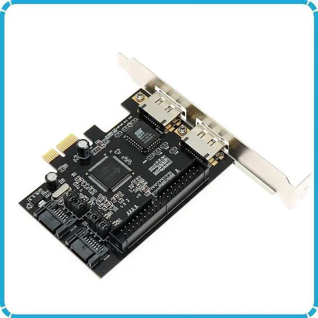 Alt view image 4 of 4 - Combo 2 port SATA 2.0 + IDE + 2 port eSATA PCI-e PCI express RAID Controller Card IDE SATA PCI express expansion card