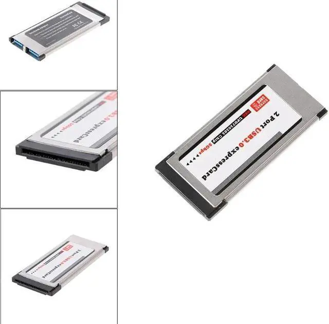 Alt view image 2 of 6 - 1 Set PCI-E PCI Express To 2 Port USB 3.0 34 mm Expresscard Card Converter Adapter And