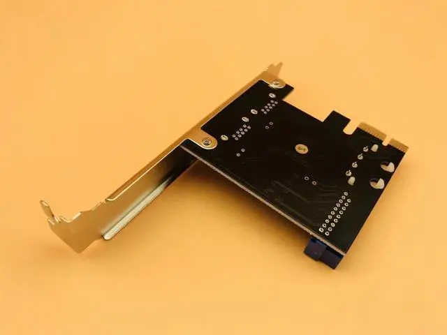 Alt view image 6 of 6 - USB 3.0 Hub PCI-E Expansion Card Adapter External 2 Port USB3.0 Internal 19pin Header PCI-E Card 4pin IDE Power Connector
