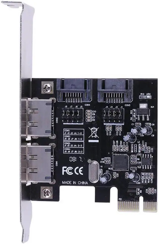 Alt view image 3 of 6 - PCIE SATA III Expansion Card PCI-E To SATA3 SATA3.0 6Gb/s PCI-E Express Adapter with CD for SSD hard drive disk