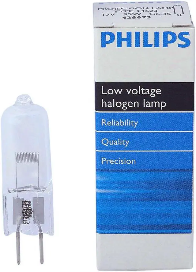 Alt view image 5 of 5 - Philips Halogen Non-Reflector 14623 95W G6.35 17V Light Bulb (9240 498 19103)