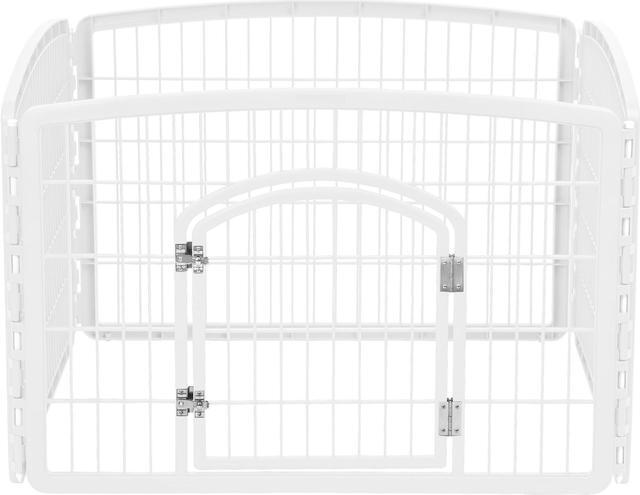 Main image of IRIS 24-inch Exercise 4-Panel Pet Playpen with Door, White