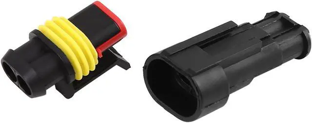 Alt view image 5 of 5 - 2 Pins Way Car Waterproof Automotive Electrical Connector Terminal 10 Sets