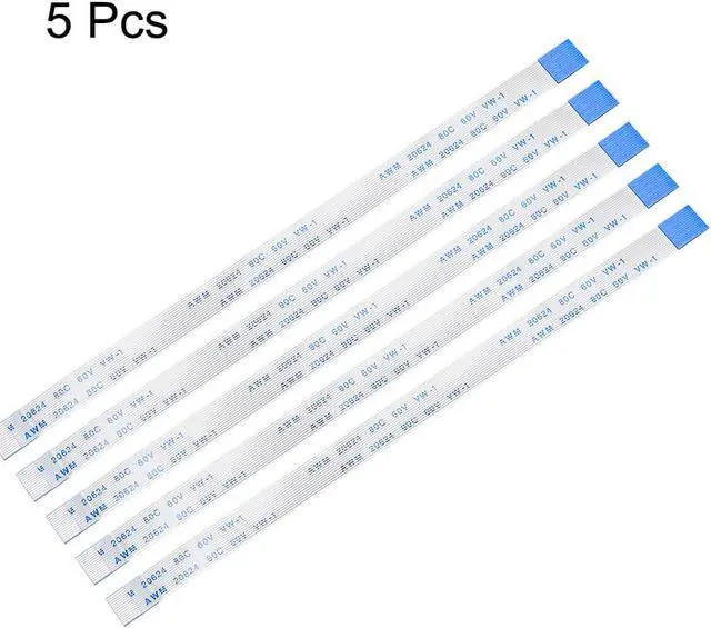 Alt view image 2 of 4 - Flexible Flat Cable, 14 Pins 0.5mm Pitch 150mm FPC FFC Flexible Ribbon Cable for LCD TV Car Audio DVD Player Laptop 5Pcs (B Type)