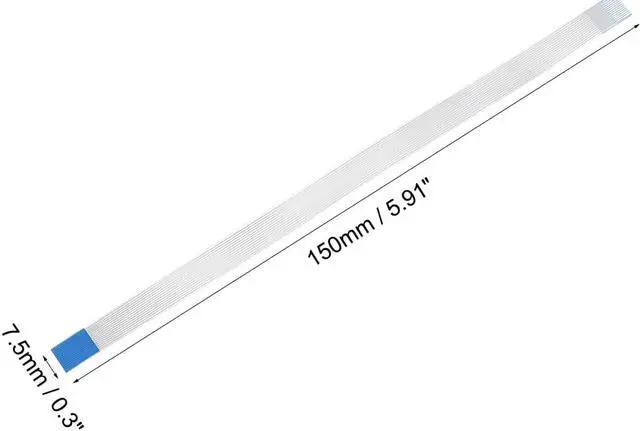 Alt view image 3 of 4 - Flexible Flat Cable, 14 Pins 0.5mm Pitch 150mm FPC FFC Flexible Ribbon Cable for LCD TV Car Audio DVD Player Laptop 5Pcs (B Type)
