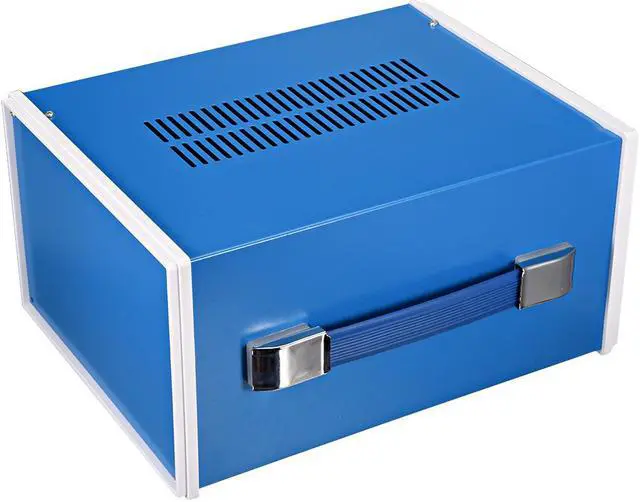 Main image of 270*140*210mm(10.63*5.51*8.27inch) Metal Blue Project Junction Box Enclosure Case with Handle