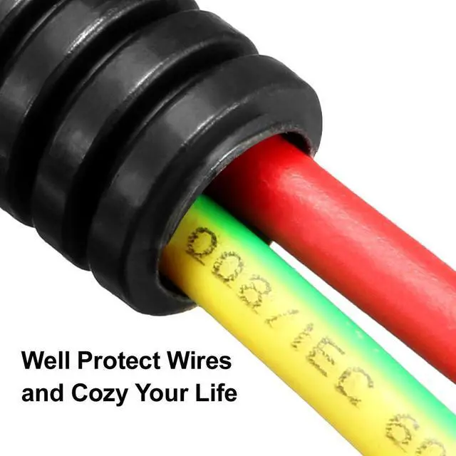 Alt view image 3 of 5 - Corrugated Tube Conduit PP Polyethylene Tubing Flexible Pipe Hose Black 7.5mm Inner Dia 10.5mm Outer Dia. 12.5M Long