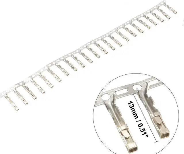 Alt view image 2 of 3 - 22 pcs Female Pin Connector Terminals 2.54mm Pitch for Jumper Wire Cable