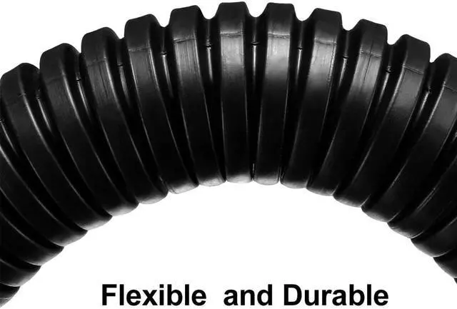 Alt view image 4 of 5 - Corrugated Tube Conduit PP Polyethylene Tubing Flexible Pipe Hose Black 20mm Inner Dia 25mm Outer Dia. 3.8M Long