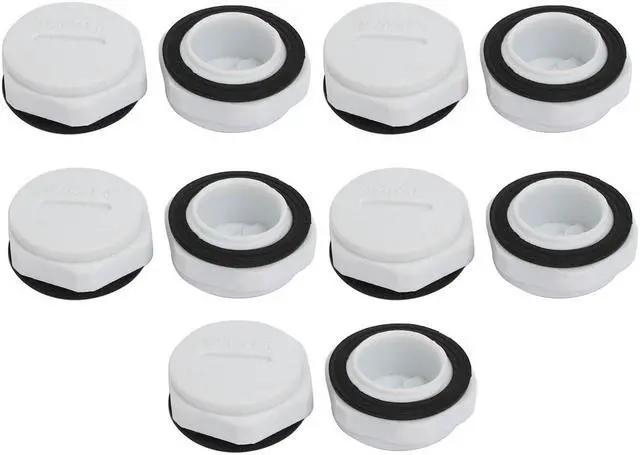 Main image of M20 Nylon Male Threaded Cable Gland Screw End Cap Cover Gray 10pcs