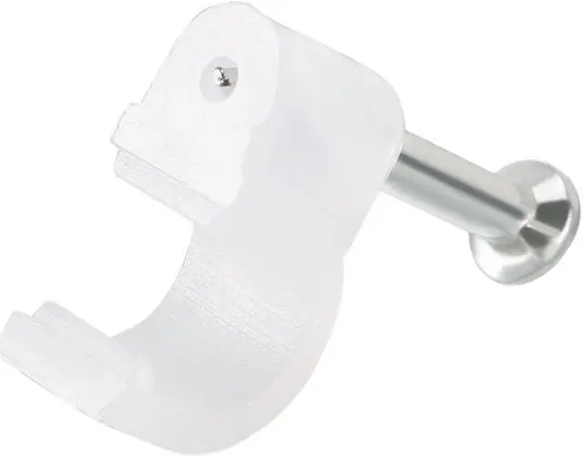 Alt view image 3 of 3 - 200pcs Wall Mount Coax Electric Cable Wire Clip Fastener Saddle 7mm Width White Nylon