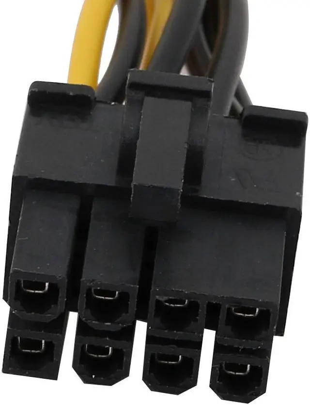Alt view image 2 of 3 - 2PCS 6-Pin Male to 8-Pin ATX Female Connector CPU Power Extension Cable