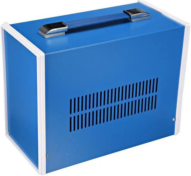 Alt view image 3 of 4 - 270*140*210mm(10.63*5.51*8.27inch) Metal Blue Project Junction Box Enclosure Case with Handle