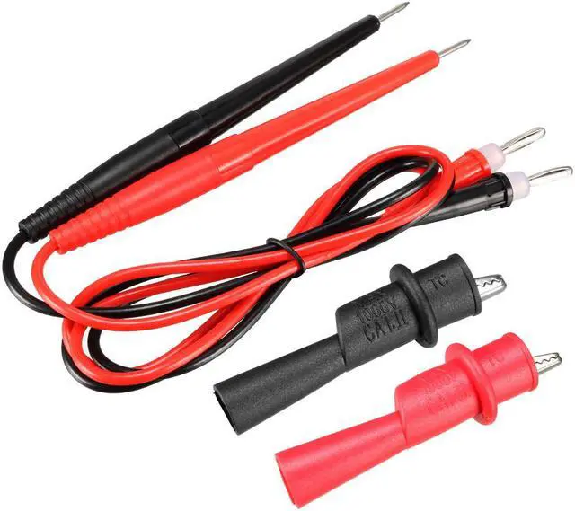 Main image of Test Leads Banana Plug with Needle Probe﻿ and Alligator Clips, 10A , 4-in-1 Set