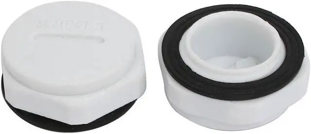 Alt view image 2 of 3 - M20 Nylon Male Threaded Cable Gland Screw End Cap Cover Gray 10pcs