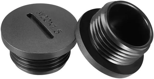 Main image of 10pcs M20x1.5mm Nylon Male Threaded Cable Gland Screw End Cap Cover Black