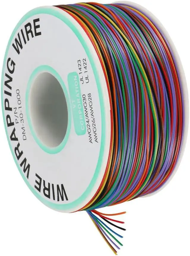 Alt view image 3 of 3 - Wrapping Wire Tin Plated Copper Wire P/N 30 AWG 250M Length 8 Colors