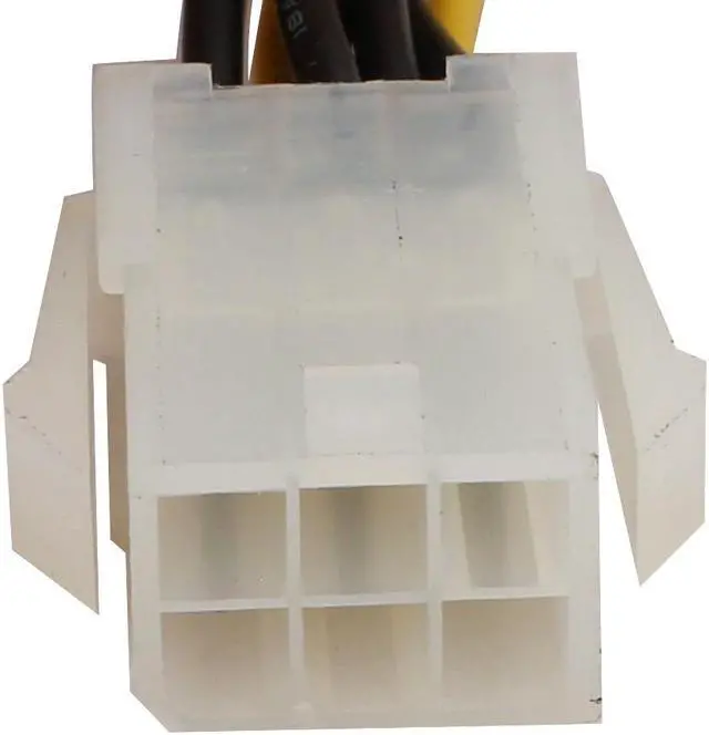 Alt view image 3 of 3 - 2PCS 6-Pin Male to 8-Pin ATX Female Connector CPU Power Extension Cable