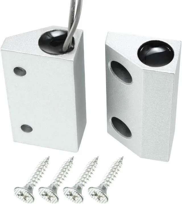 Alt view image 3 of 4 - MC-56 NC Alarm Security Rolling Gate Garage Door Contact Magnetic Reed Switch Silver Gray