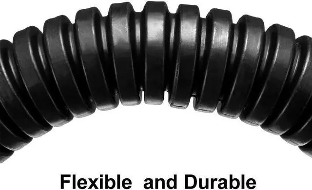 Alt view image 4 of 5 - Corrugated Tube Conduit PP Polyethylene Tubing Flexible Pipe Hose Black 7.5mm Inner Dia 10.5mm Outer Dia. 12.5M Long
