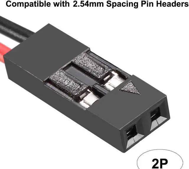 Alt view image 3 of 3 - Female to Female 2P Jumper Wire 2.54mm Pitch Ribbon Cable Breadboard DIY 31cm 10pcs