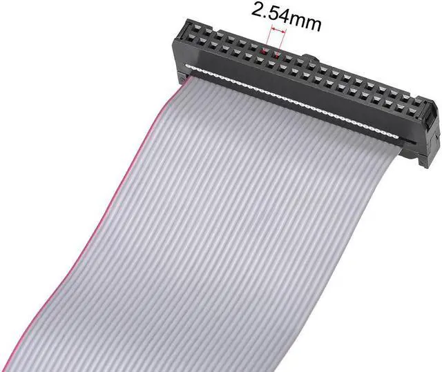 Alt view image 3 of 5 - IDC Wire Flat Ribbon Cable DB37 Female to FC-40 Female Connector 2.54mm Pitch 20cm Length