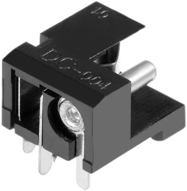 Alt view image 4 of 4 - 10Pcs PCB Mount DC004 5.5mm x 2.1mm 3 Pin Audio Video DC Power Connector Socket Black