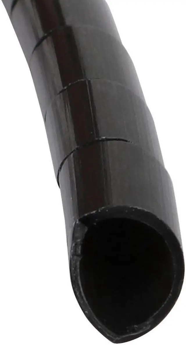 Alt view image 2 of 2 - 6mm Diameter Flexible Spiral Tube Cable Wire Wrap Manage Cord Black 2Meter Long