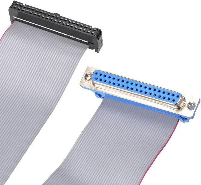 Alt view image 5 of 5 - IDC Wire Flat Ribbon Cable DB37 Female to FC-40 Female Connector 2.54mm Pitch 20cm Length