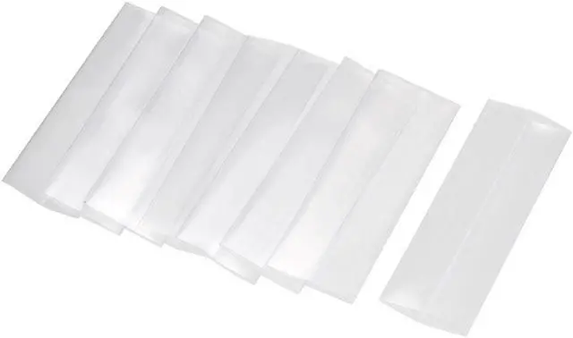 Alt view image 2 of 5 - Heat Shrink Tubing 17mm Flat Width Pre Cut Heat Shrink Wrap Tube for AAA Power Supply 48mm Length, Clear, 50pcs