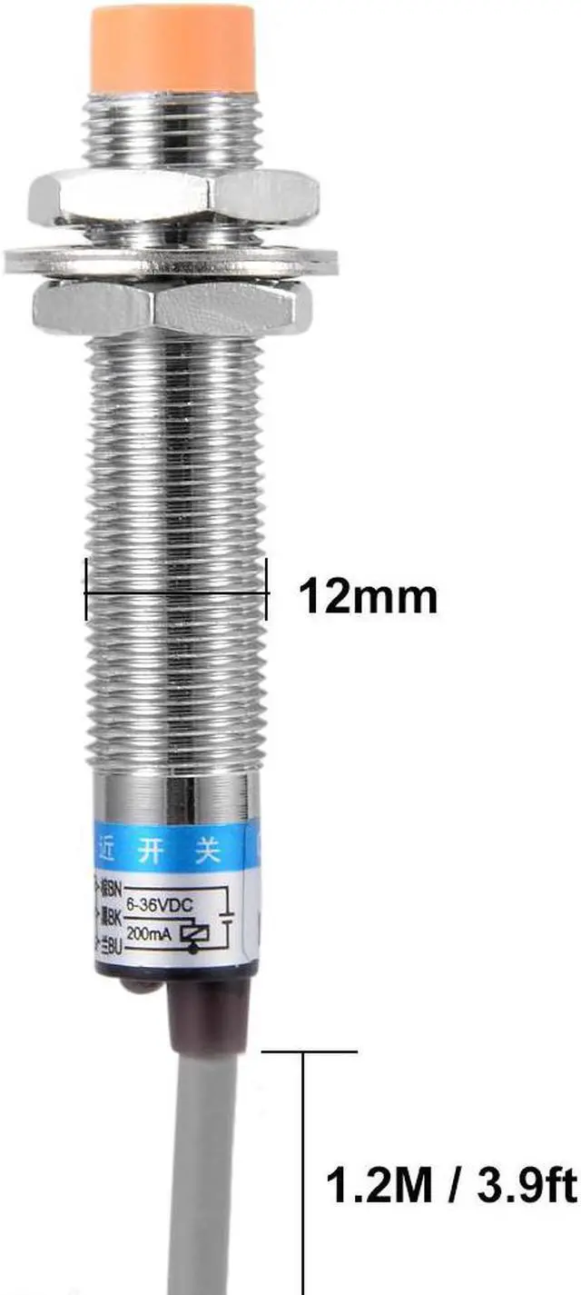 Alt view image 3 of 3 - 4mm Inductive Proximity Sensor Switch Detector PNP NO DC 6-36V 200mA 3-wire LJ12A3-4-Z/BY