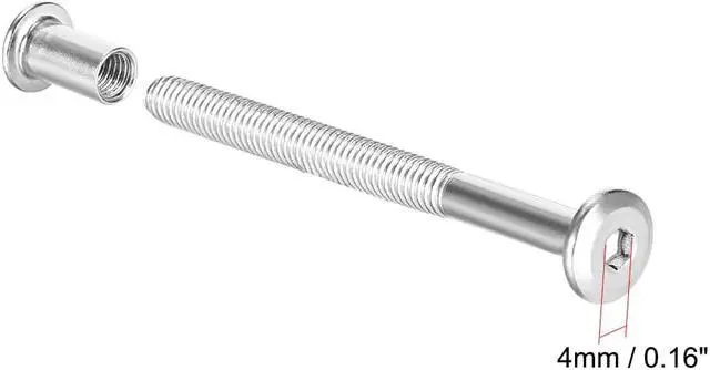 Alt view image 3 of 3 - Hex Socket Screw Post Binding Screws Leather Fastener, M6x70mm, Stainless Steel, 5 Sets