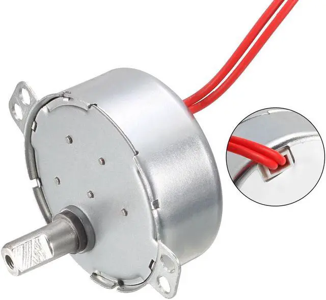 Alt view image 4 of 4 - Electric Motor Synchronous Motor Turntable Synchron Motor AC 12V 50/60Hz 4W 9-11RPM CCW/CW Direction