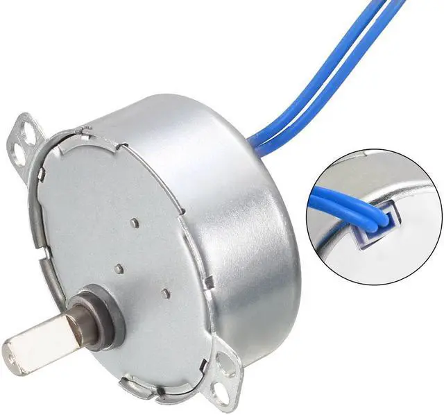 Alt view image 4 of 4 - Synchronous Motor AC 100-127V 20-24RPM 50-60Hz CCW/CW 4W D Shaft