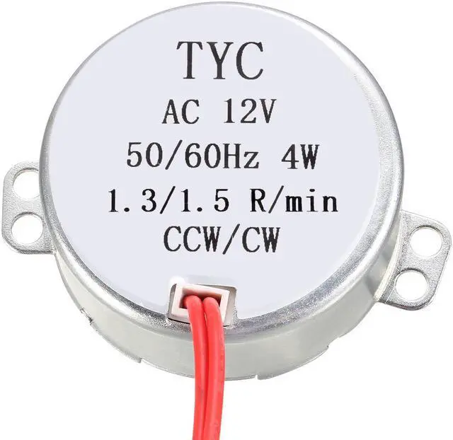 Alt view image 2 of 4 - Metal Gear Electric Synchronous Motor AC 12V 1.3-1.5RPM 50-60Hz CCW/CW 4W