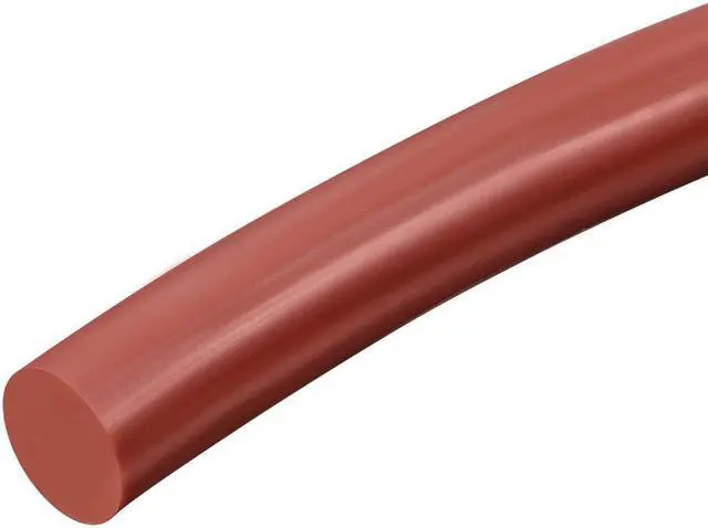 Main image of Silicone Bending Insert, Sealing Circle Seal Rod Round Bar - 39" Long 18MM Dia High Temperature Resistant Silicone Sealing Strip (Red)