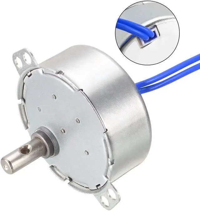 Alt view image 4 of 4 - Synchronous Motor AC 100-127V 1.4-1.7RPM 50-60Hz CCW/CW 4W Turntable Gear Box for Microwave Oven