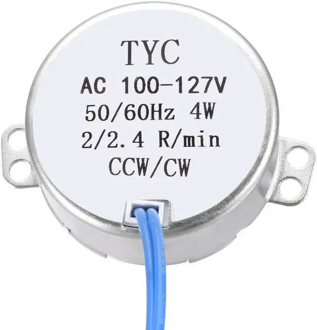 Alt view image 2 of 7 - Electric Motor Synchronous Motor Turntable Synchron Motor AC 24V 50/60Hz 4W 9-11RPM CCW/CW Direction