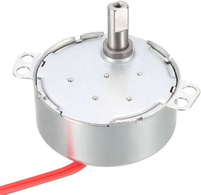 Main image of Synchronous Motor AC 12V 8-10RMP 50-60Hz 4W Double Flat Shaft CW/CCW