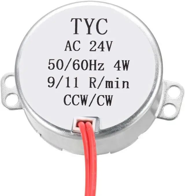 Alt view image 6 of 7 - Electric Motor Synchronous Motor Turntable Synchron Motor AC 24V 50/60Hz 4W 9-11RPM CCW/CW Direction