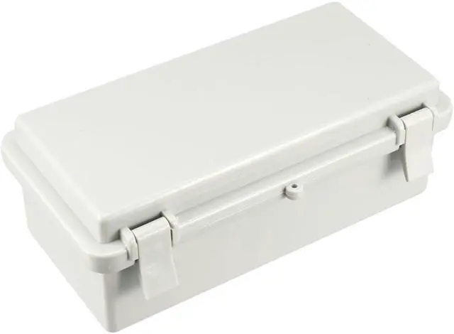 Main image of ABS Plastic Dustproof Waterproof IP65 Junction Box Hinged Shell Universal Electrical Project Enclosure Gray 7.9 X 3.9 X 2.8 Inch (200 X 100 X 70mmm)