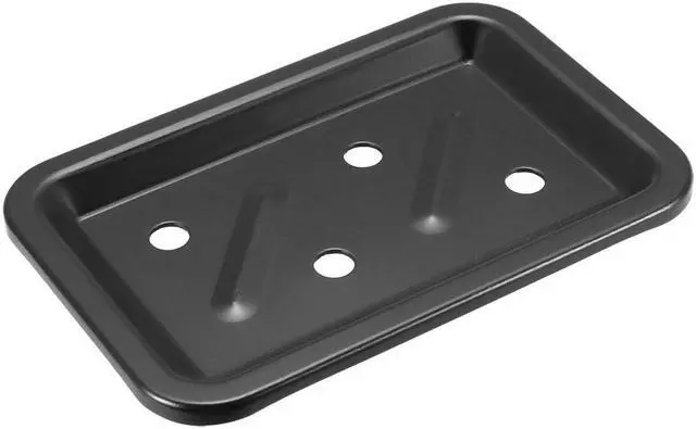 Alt view image 4 of 4 - Soap Dish Holder Saver Aluminum Wall Mounted Tray with Installation Kits (Black)