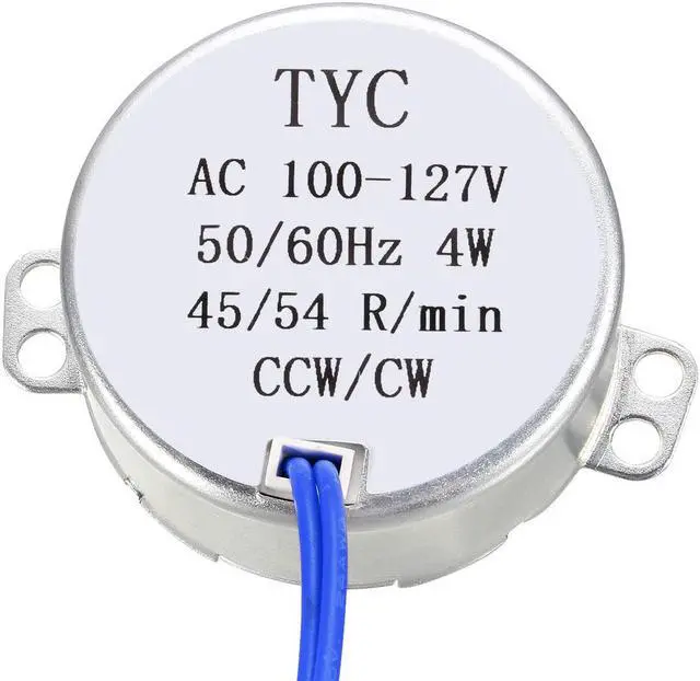 Alt view image 2 of 4 - Metal Gear Electric Synchronous Motor AC 100-127V 45-54RPM 50-60Hz CCW/CW 4W