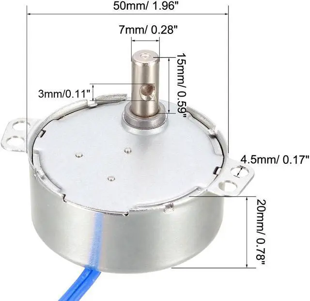 Alt view image 3 of 4 - Synchronous Motor AC 100-127V 30-36RPM 50-60Hz CCW/CW 4W Turntable Gear Box for Microwave Oven