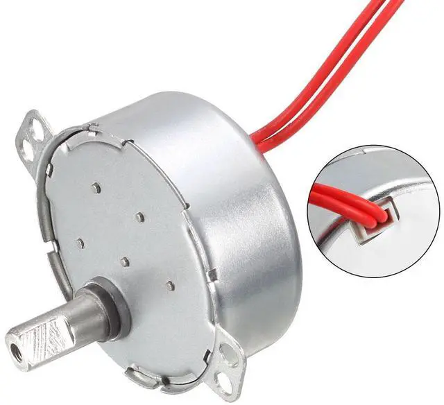 Alt view image 4 of 4 - Electric Motor Synchronous Motor Turntable Synchron Motor AC 12V 50/60Hz 4W 0.8-1RPM CCW/CW Direction