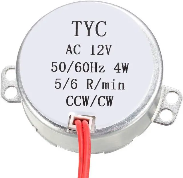 Alt view image 2 of 4 - Electric Synchronous Synchron Motor - Turntable Motor AC 12V 50-60Hz CCW/CW 4W 5-6RPM