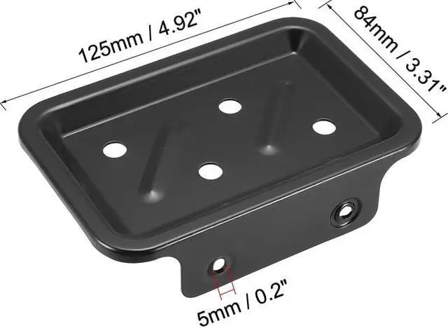 Alt view image 2 of 4 - Soap Dish Holder Saver Aluminum Wall Mounted Tray with Installation Kits (Black)