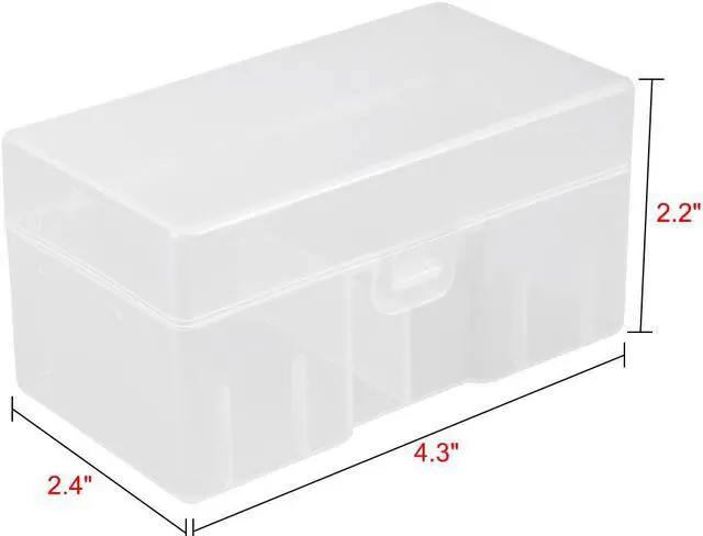 Alt view image 4 of 4 - Unique Bargains Clear Plastic Rectangle Storage Box Case Container Holder f 12 x 9V Battery